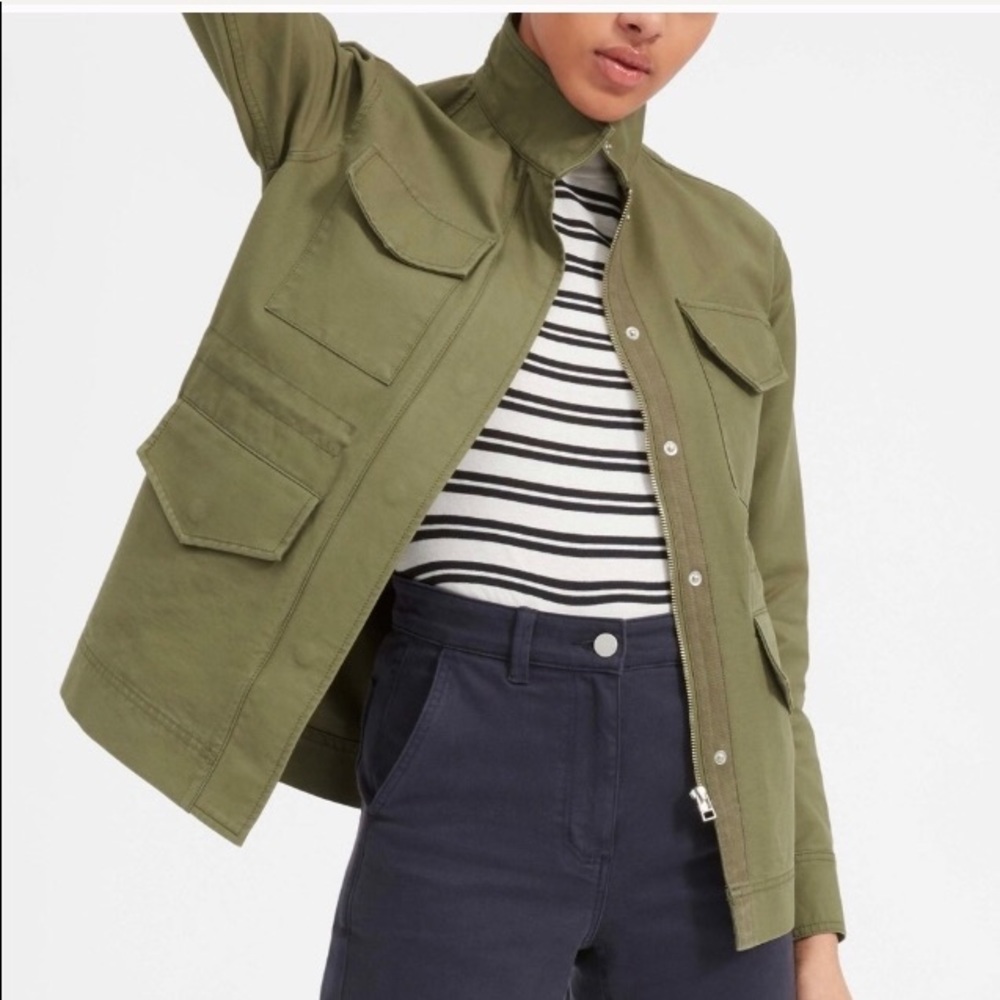 Everlane Modern Utility Jacket in surplus green